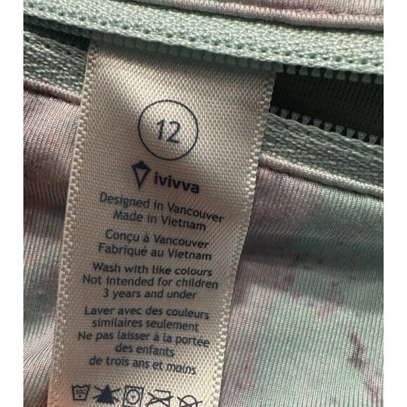 Ivivva By Lululemon Grey Athletic Leggings Size 12 EUC - Picture 3 of 3